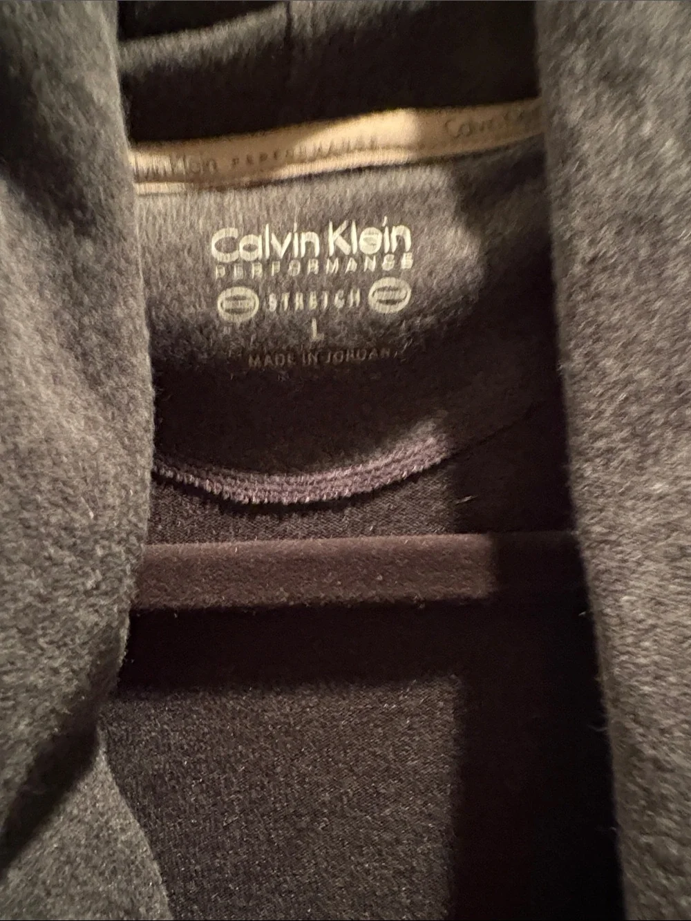 Calvin Klein Dark Gray Fleece Jacket - Soft Interior